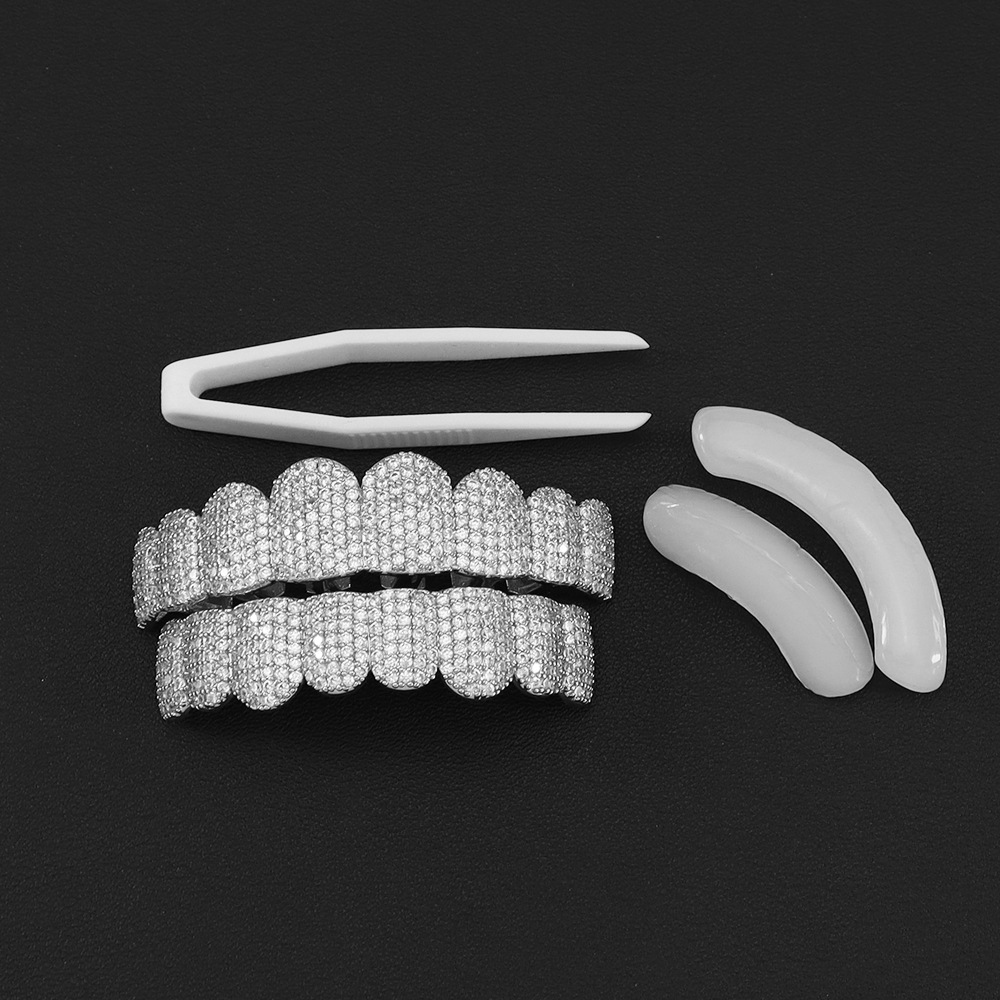 Street Fashion Jewelry - Srebrzone, w pełni wysadzane cyrkoniami CZ