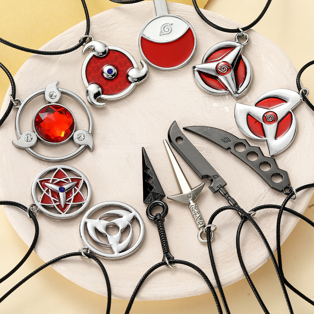 Street Fashion Jewelry - Naszyjnik z wisiorkiem Naruto Uzumaki, metalowa