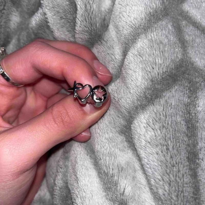 Punk Hip Hop Hollow Heart Teet – Street Fashion Jewelry recenzja i cena