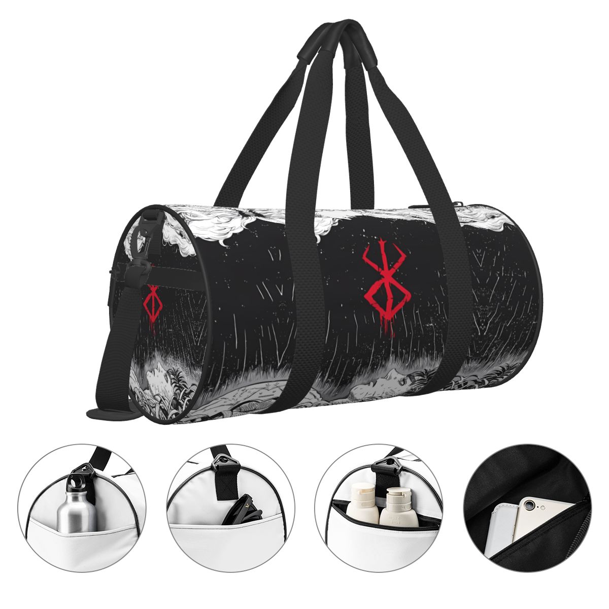 Japan Anime Bereserk Gym Bag F – Street Fashion Couple recenzja i cena